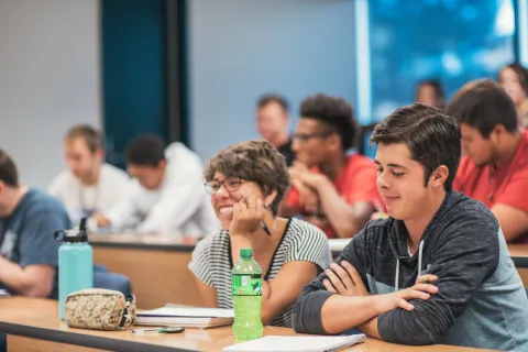 photo of students sitting together in a classroom