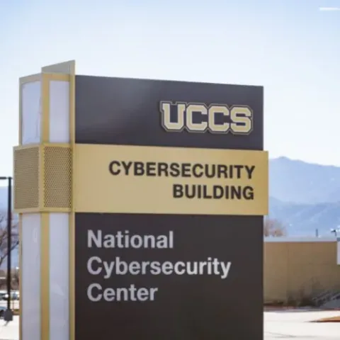 cybersecurity building sign