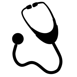 Nursing stethoscope icon