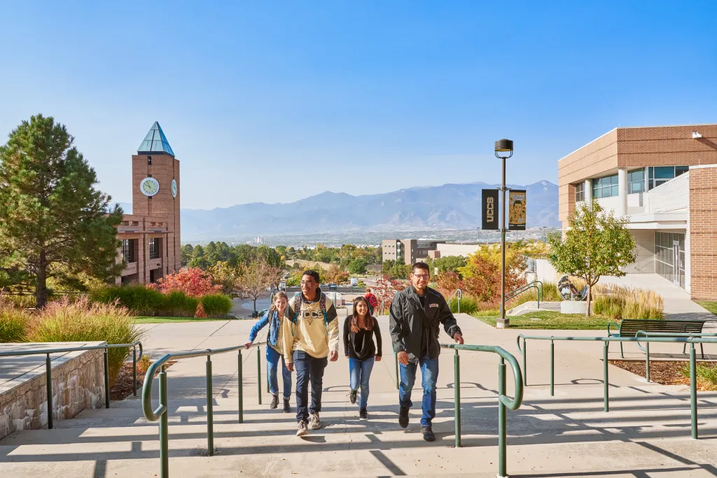 Students walking to class