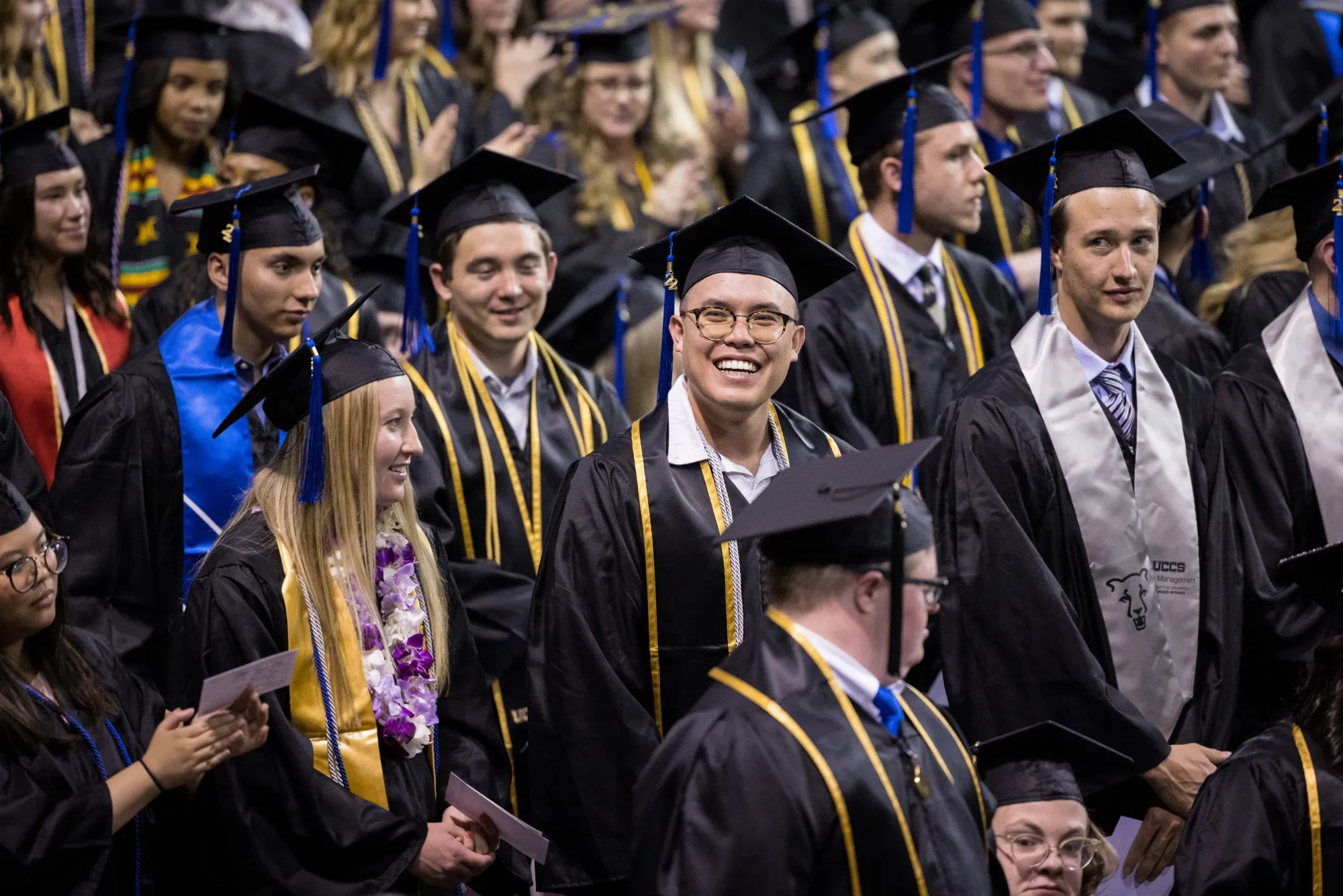 students at the uccs commencement ceremony