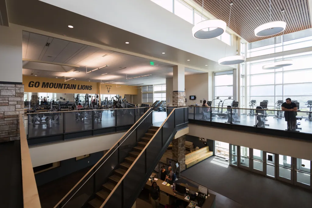 Inside Gallogly Recreation and Wellness Center