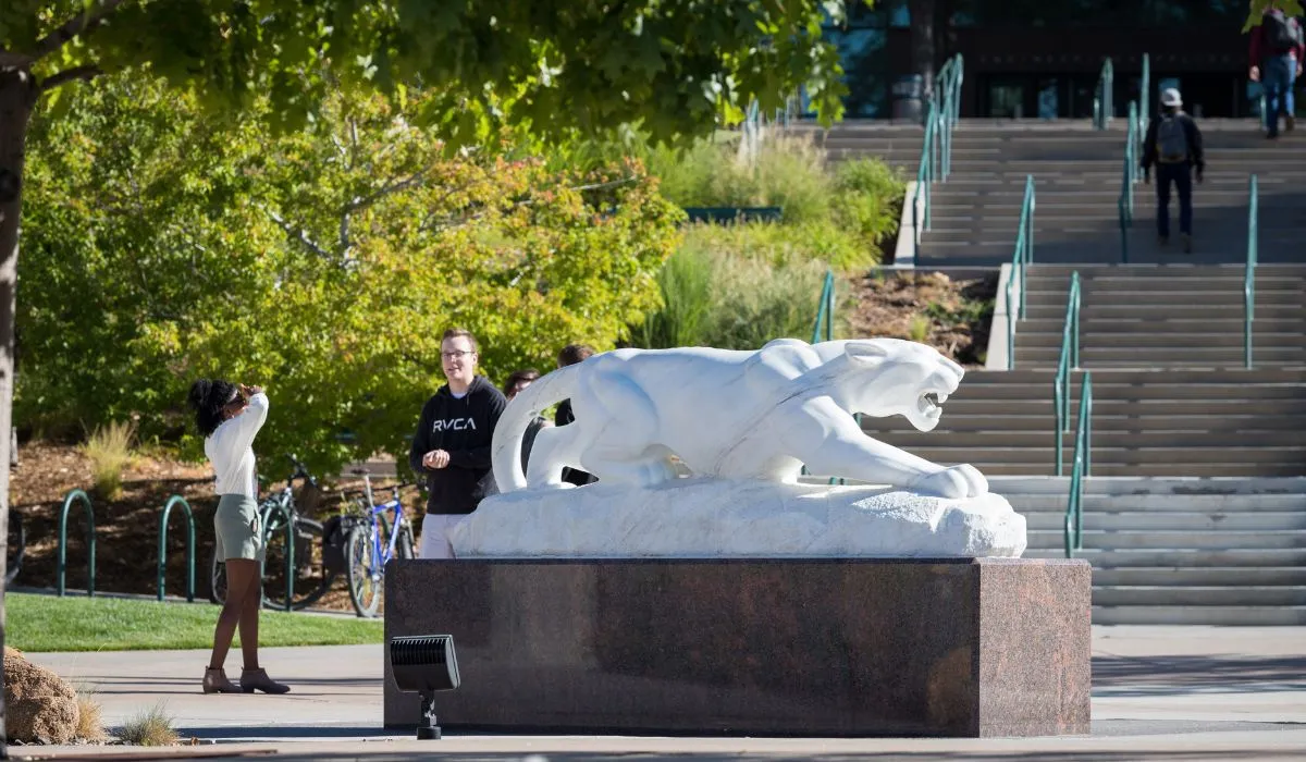 Mountain Lion Statue on UCCS Campus