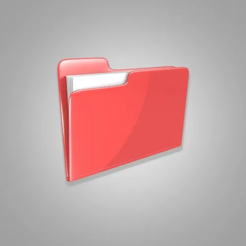 Image of a red folder