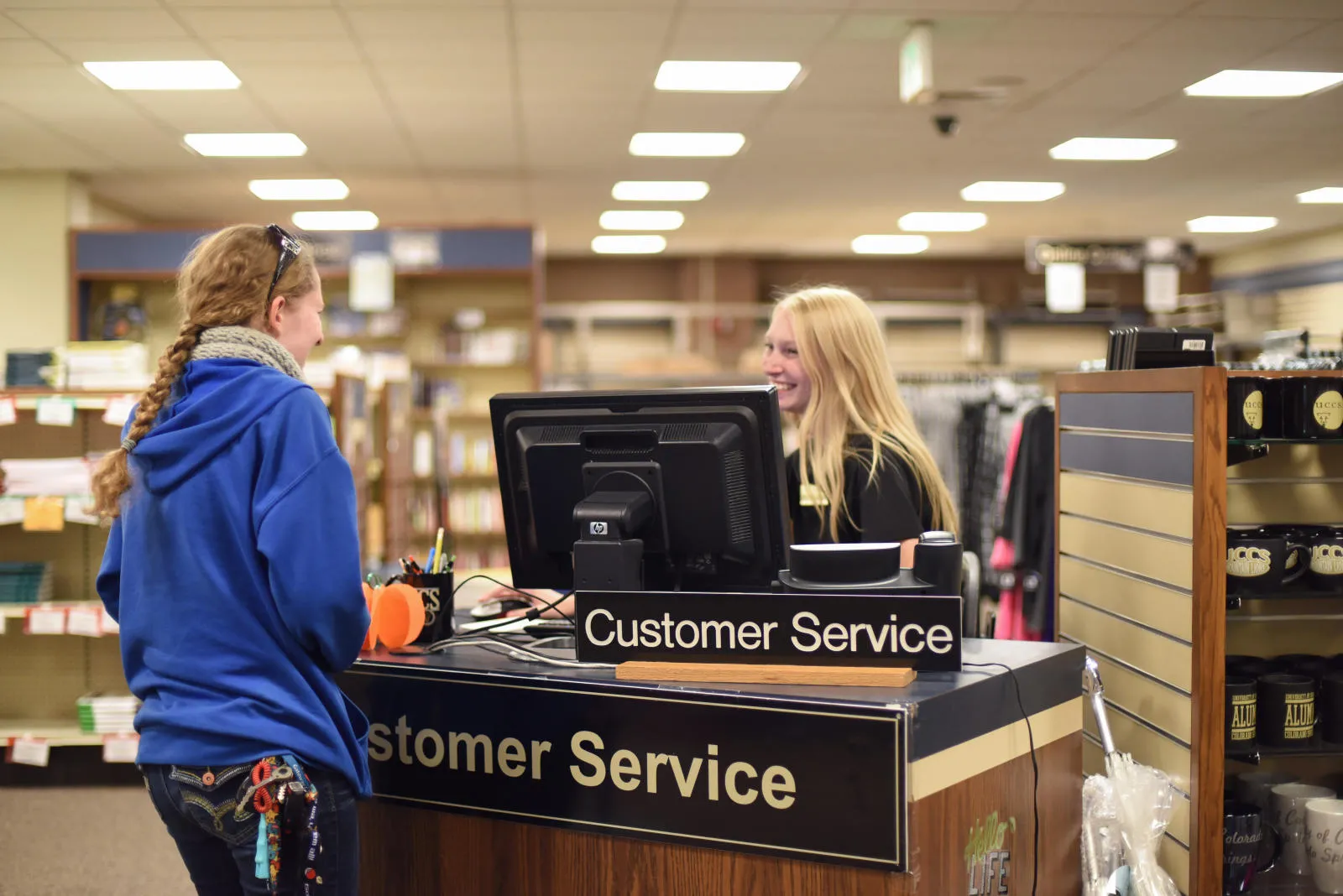 customer service desk